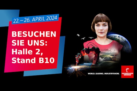 Werbebanner der Hannover Messe 2024